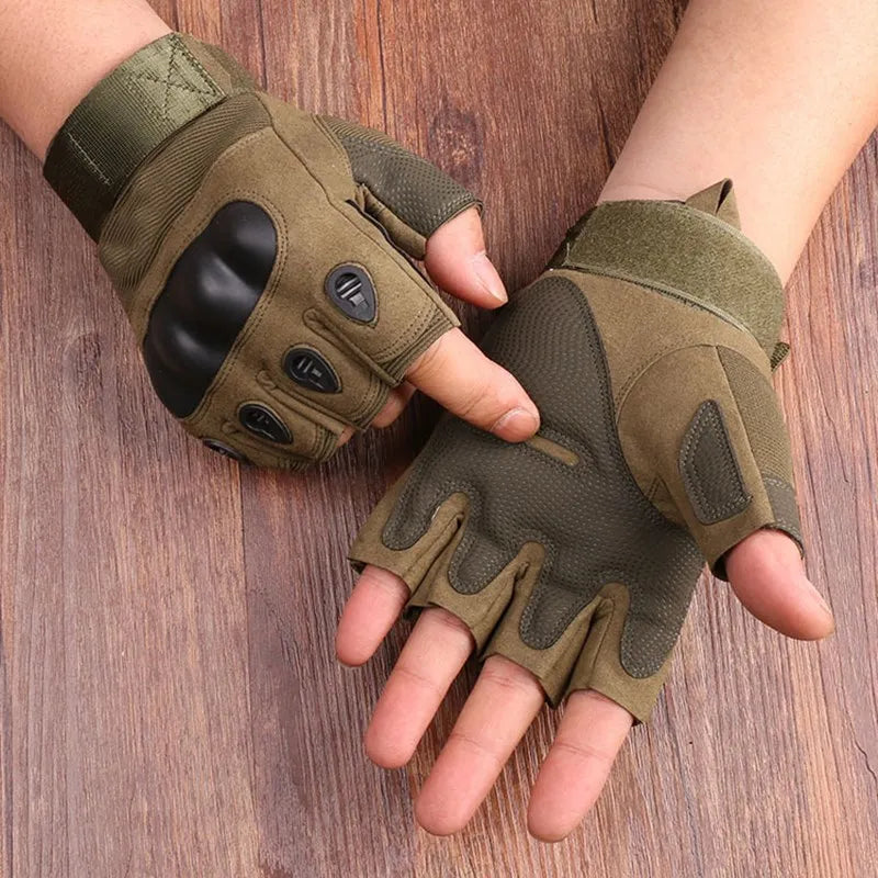 Guantes Tácticos de medio dedo para hombre