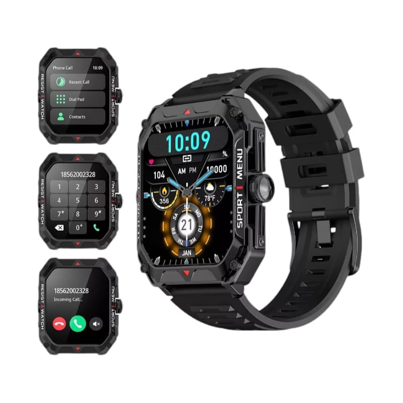 SMARTWATCH Deportivo Vidvie IP68 Negro