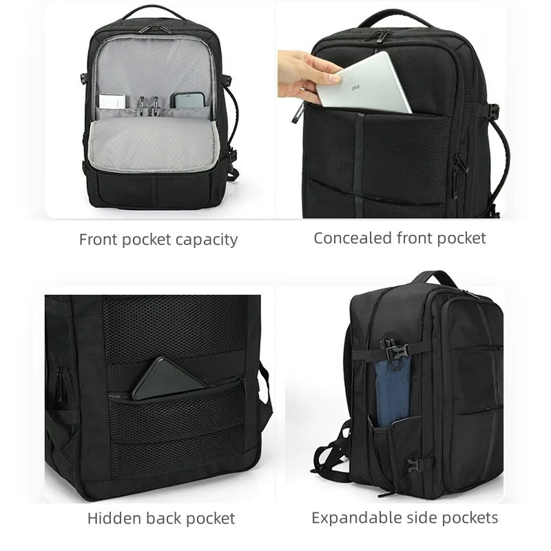 La Mochila Viral de Viaje y Negocios: Impermeable, y ¡Expandible de 26L a 39L!