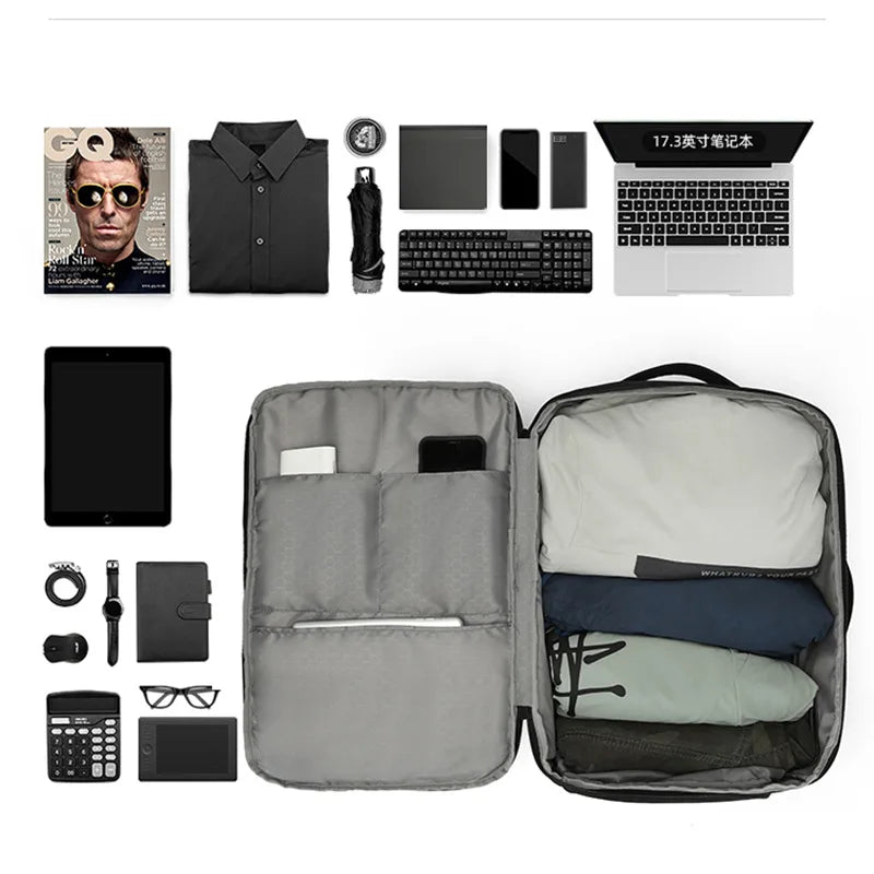 La Mochila Viral de Viaje y Negocios: Impermeable, y ¡Expandible de 26L a 39L!