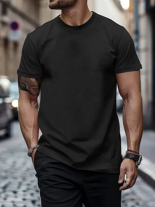 Polera Premium Cuello Redondo Hombre Regular Slim