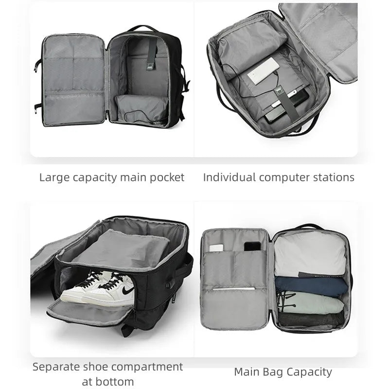 La Mochila Viral de Viaje y Negocios: Impermeable, y ¡Expandible de 26L a 39L!