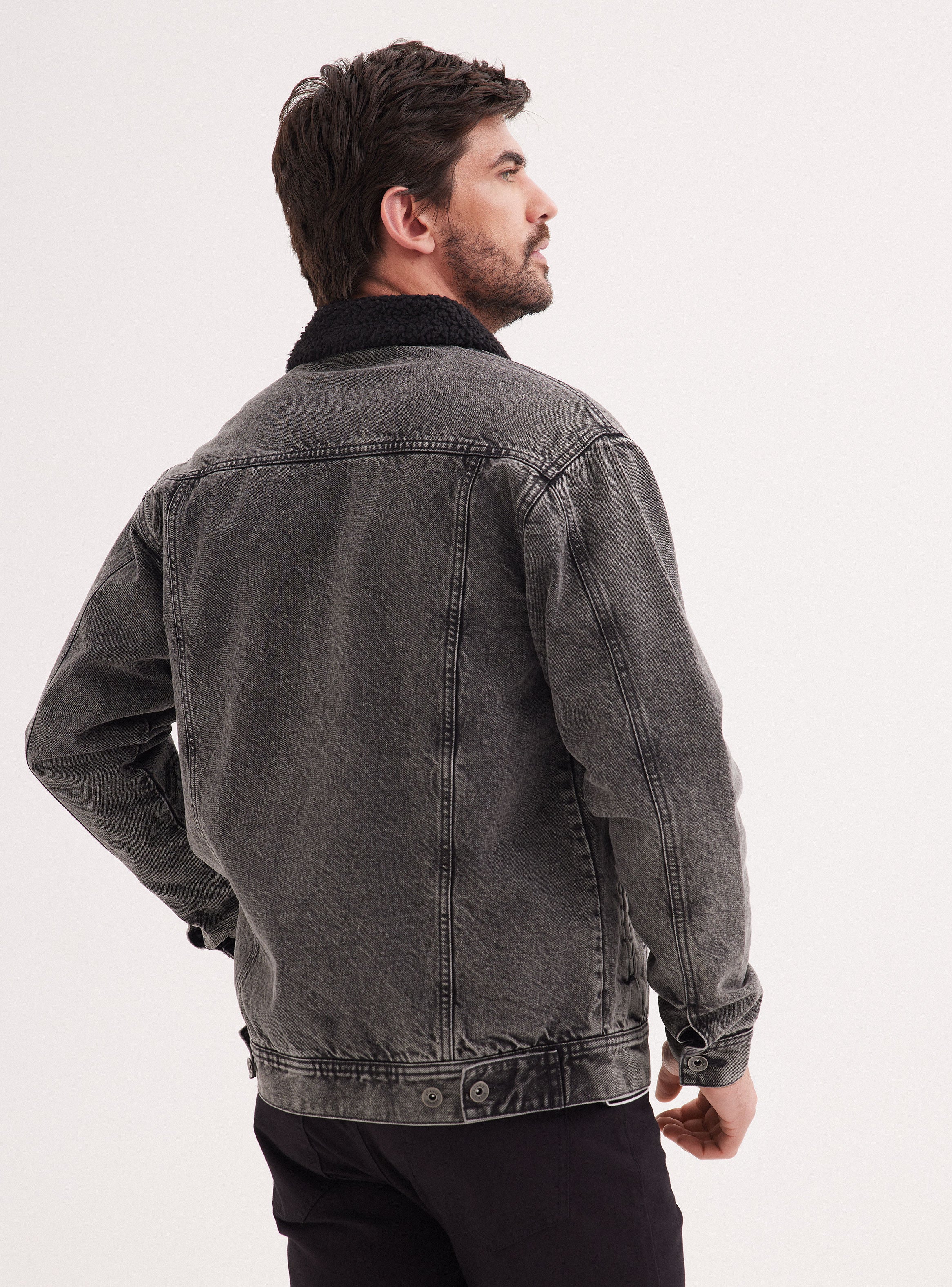 Chaqueta Estilo Aviadora Denim Chiporro