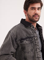 Chaqueta Estilo Aviadora Denim Chiporro
