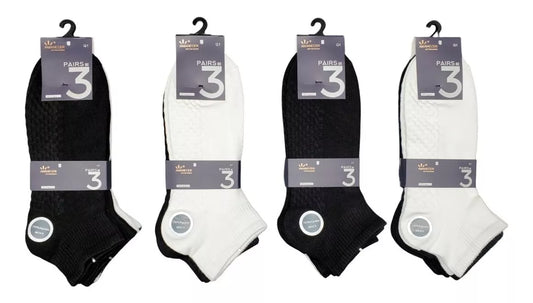 Pack 12 Calcetines Tobillera Liso Algodón Hombre/Mujer