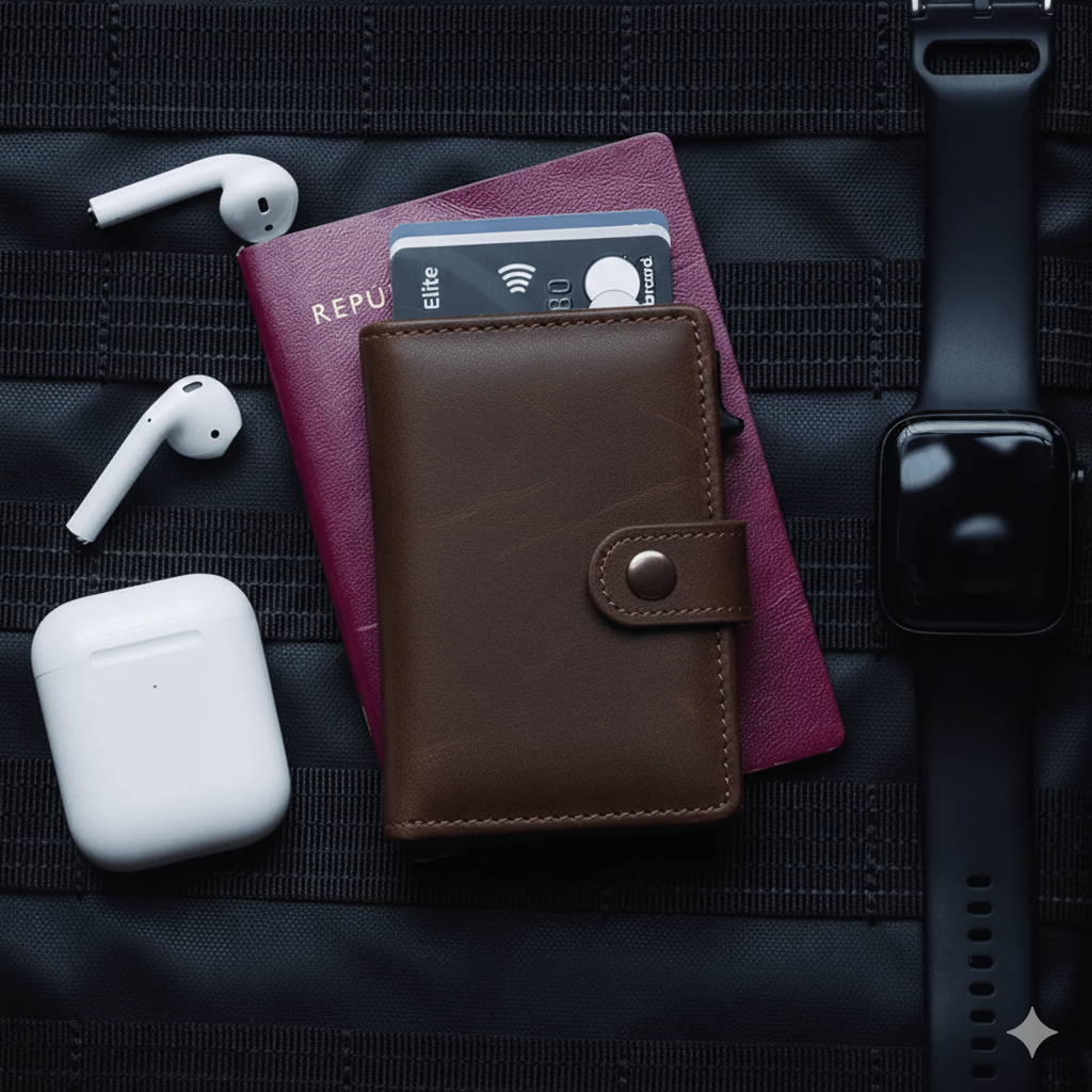 Tarjetero Automático: Lujo Compacto y Acceso Instantáneo.