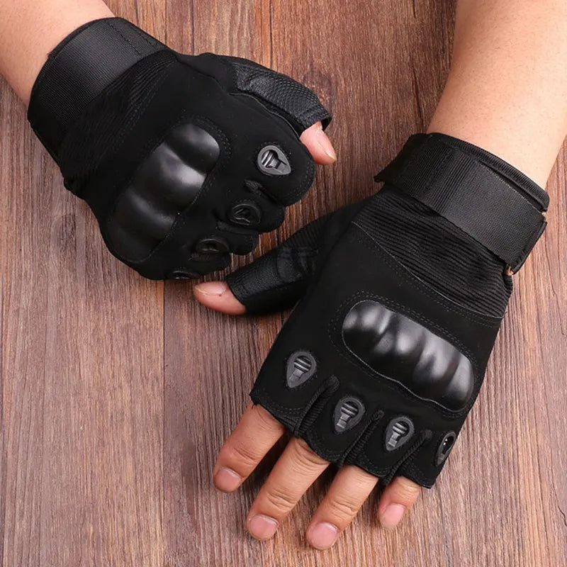 Guantes Tácticos de medio dedo para hombre