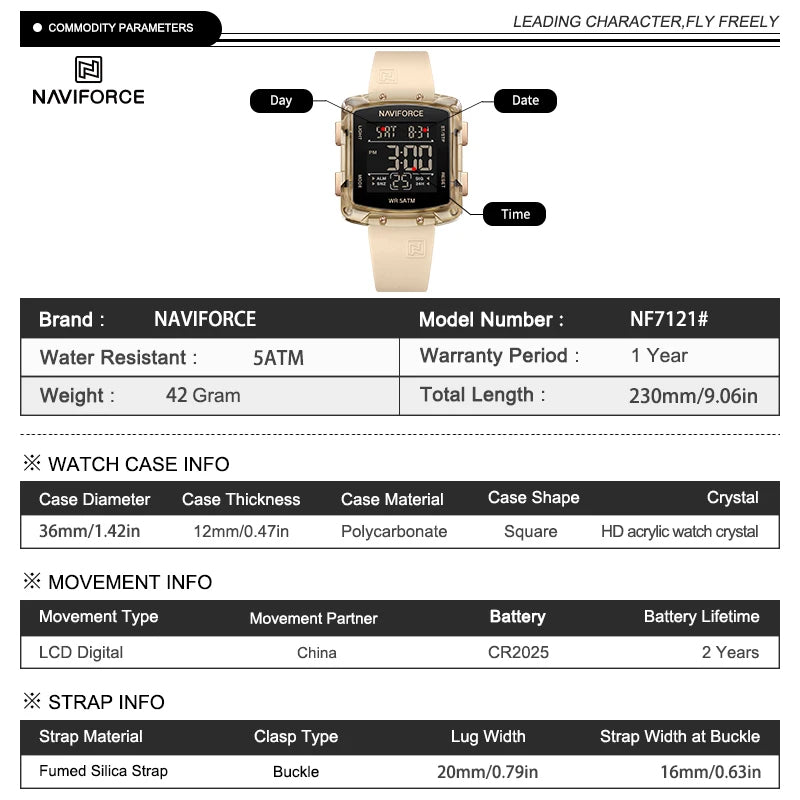 Reloj Naviforce 002 Electrónico de Mujer